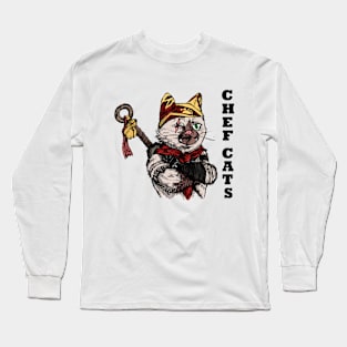 cat chef Long Sleeve T-Shirt